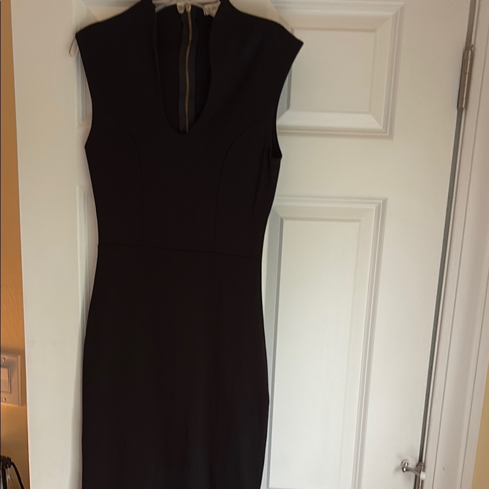 Rolla Coster Black Sleeveless Sheath Midi Dress